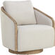 Tasia Effie Linen Swivel Lounge Chair